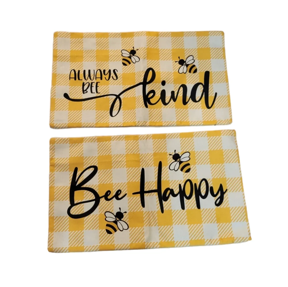 Bumble Bee Pillow Covers Set of 2